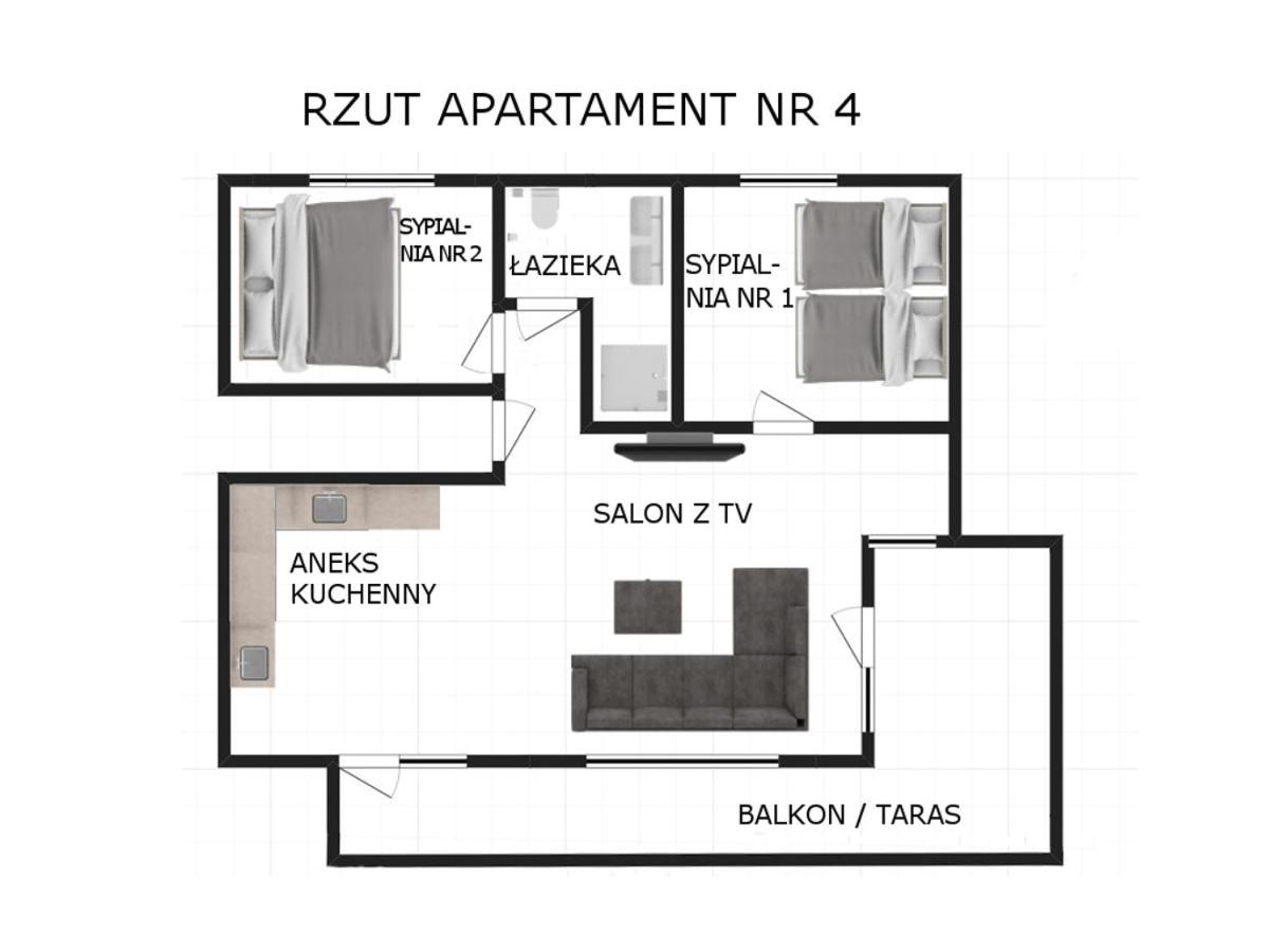 Apartament Nr 4 U Miska Z Dwoma Sypialniami Zakopane Exterior photo
